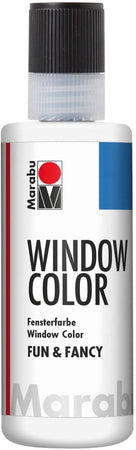 MARABU - "FUN&FANCY" COLORE A BASE D'ACQUA PER VETRI 8OML - COLORE BIANCO 070