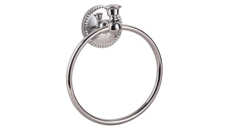 SENSEA - PORTA SALVIETTE AD ANELLO PER BAGNO "EMMY" - REALIZZATO IN ZAMAC E ACCIAIO CROMATO