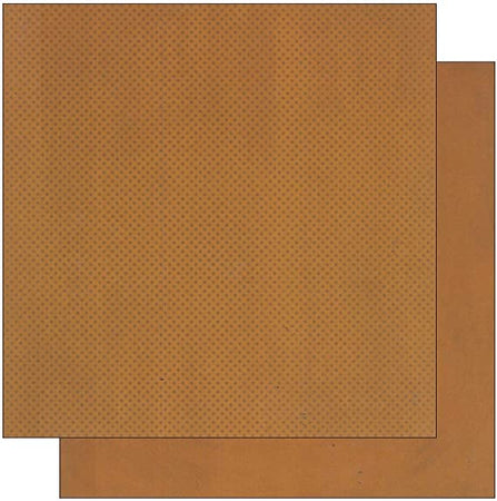BOBUNNY - CARTONCINO STRUTTURATO FRONTE/RETRO "DOUBLEDOT" 12x12CM - COLORE PAN DI ZENZERO