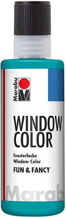 MARABU - "FUN&FANCY" COLORE A BASE D'ACQUA PER VETRI 8OML - COLORE TURCHESE 098