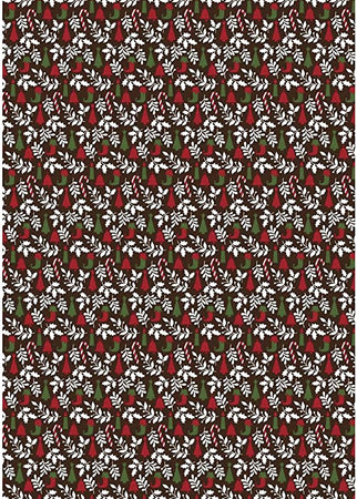 RAYHER - FOGLIO ADESIVO IN TESSUTO "FABRIC STICKER" 210MMx297MM - NATALIZIO