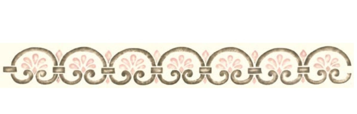 CALAMBOUR - COLLEZIONE "EASY" STENCIL A4 21x29,70CM - BORDURA - CODICE "107"