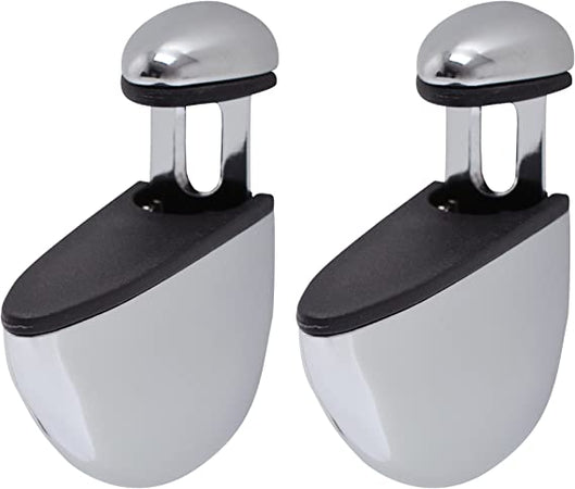DURALINE - REGGIMENSOLA PER VETRO "SELECT CHROME" CON BRETELLE 4-24MM - MAX 25CM - MAX 25KG - CROMATA