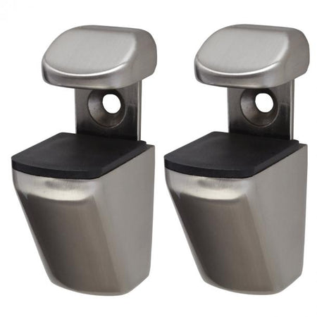 DURALINE - REGGIMENSOLA PER VETRO "MINI CLIP" CON BRETELLE 4-24MM - MAX 20CM - MAX 25KG - NICHEL SPAZZOLATO