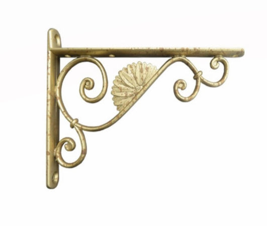 VECA - REGGIMENSOLA LINEA "BAROCCO" PER ARREDO CASA IN ZAMA 24CM - COLORE ARTE POVERA