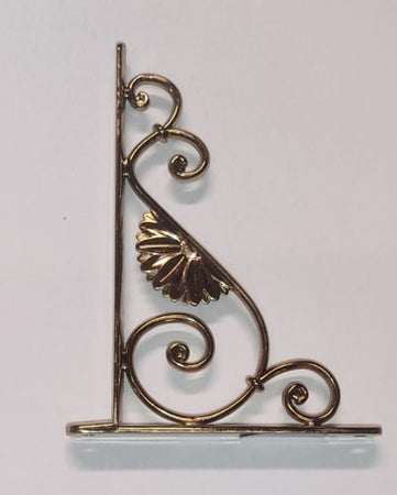 VECA - REGGIMENSOLA LINEA "BAROCCO" PER ARREDO CASA IN ZAMA 24CM - COLORE ORO ANTICATO