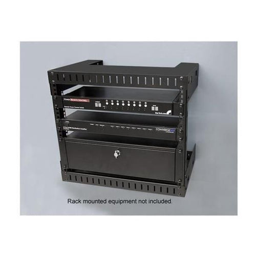 Startech.com 8u 19\ rack di rete per montaggio a parete a 2 staffe - rack open frame a muro profondo 30cm. rack per dati/av/it/apparecchiature informatiche/patch panel con dadi e viti a gabbia, capacità 61 kg - RK812WALLO