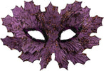 00754 Maschera Foglie Bordeaux Mezzo Viso Per Travestimento Sexy Elegante Salute e cura della persona/Erotismo e contraccezione/Bondage/Cappucci che coprono il volto Kondorama - Martinsicuro, Commerciovirtuoso.it
