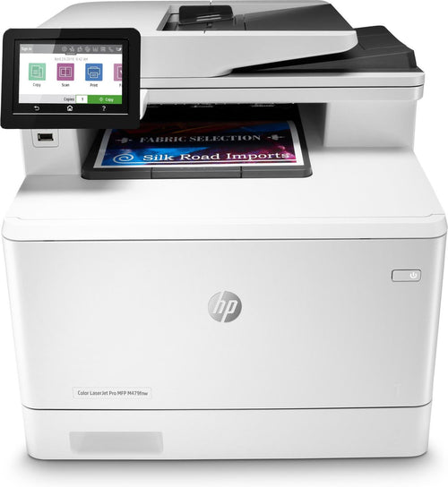 Hp color laserjet pro stampante multifunzione m479fnw, stampa, copia, scansione, fax, e-mail, scansione verso e-mail/pdf adf da 50 fogli piani - W1A78A#B19