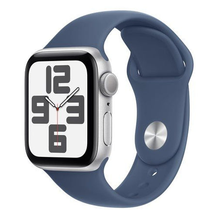Smartwatch apple mxec3ql a watch se 2nd alluminio gps silver e blue