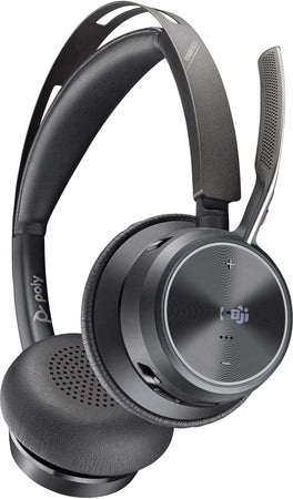 Poly voyager focus 2 microsoft teams certified usb-c-c headset +usb-c/a adapter +charging stand - 9T9J6AA#AC3