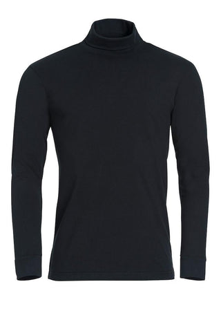 Dolcevita Elgin Nero Maglioncino Collo Alto Uomo Puro Cotone