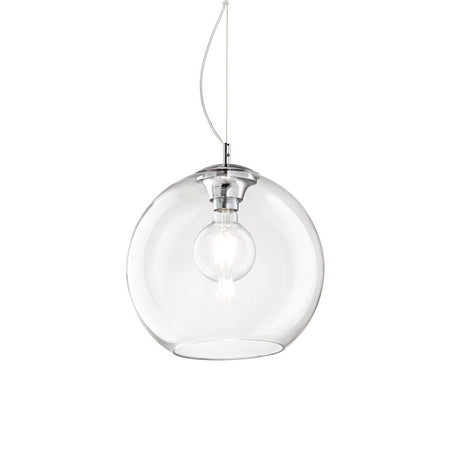 Sospensione Moderna Nemo Metallo Trasparente 1 Luce E27 D30Cm