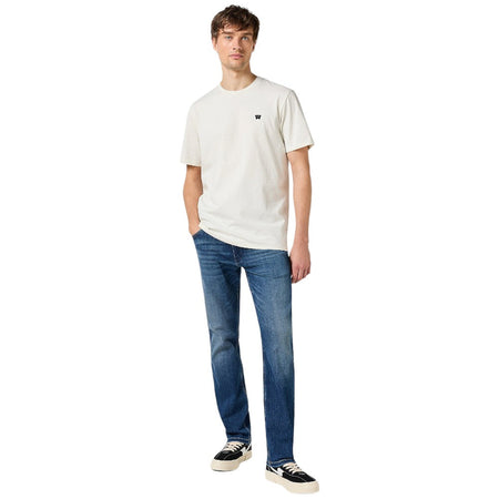 Wrangler t-shirt panna logo piccolo 112350436