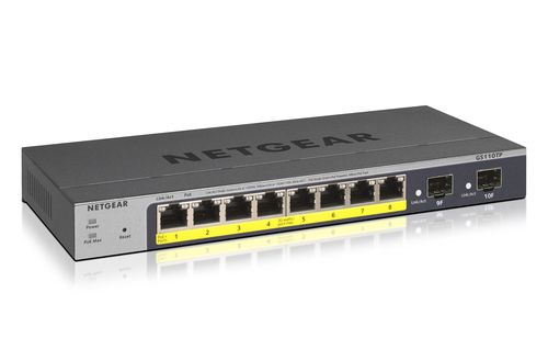 Netgear gs110tp gestito l2/l3/l4 gigabit ethernet (10/100/1000) supporto power over ethernet (poe) grigio - GS110TP-300EUS
