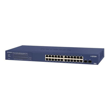Netgear gs724tp-300eus switch di rete gestito l2/l3/l4 gigabit ethernet (10/100/1000) supporto power over ethernet (poe) blu