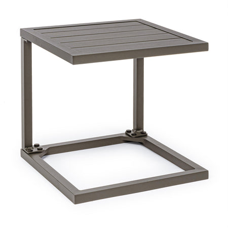 Tavolino da caffe "Hilde" per lettino da esterno e giardino 40 cm in alluminio