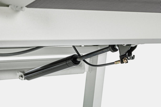 Poltrona con cuscino "Kledi" in alluminio e texilene reclinabile da giardino e veranda