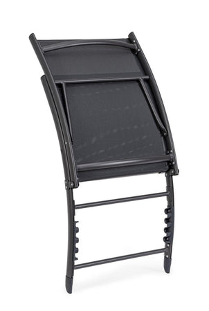 Poltrona Lounge reclinabile "Taylor" struttura in alluminio, da 53 x 166.5 x 90 cm