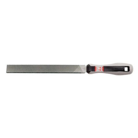 Lima piatta parallela con manico bimateriale taglio 1/2 dolce per metallo