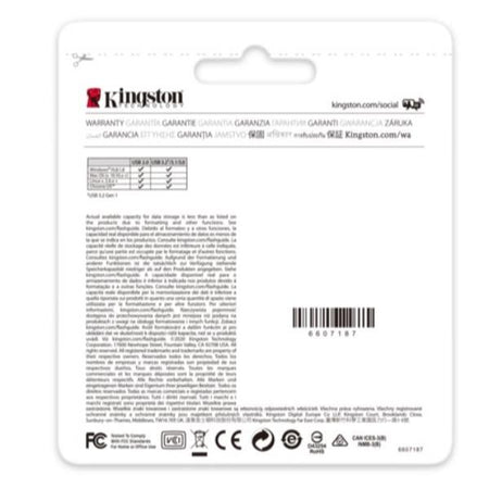 Kingston technology datatraveler drive flash usb kyson da 256gb - DTKN/256GB