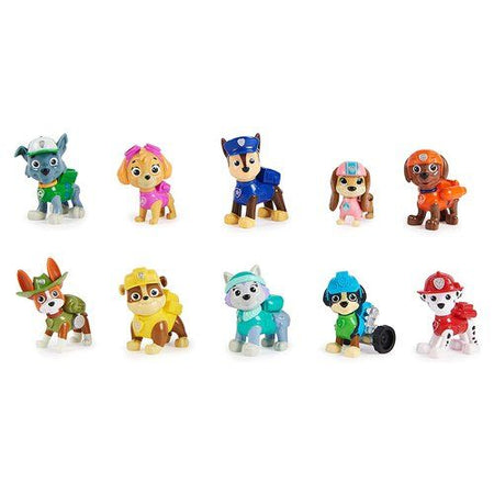 Paw patrol , confezione regalo anniversario 10 anni, personaggi da collezione, 10 cuccioli inclusi, giochi per bambini dai 3 anni in su - 6065255
