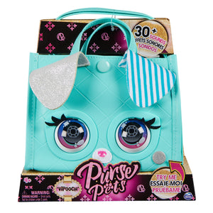 Purse pets borsetta tote perfect in versione cagnolino | borsetta interattiva per bambina con oltre 30 suoni e reazioni, giocattoli per bambine dai 4 anni in su - 6066781