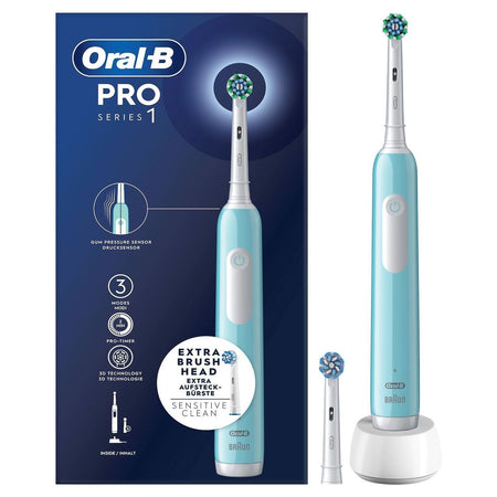 Spazzolino elettrico oral-b braun pro 1 blue azzurro con 2 testine incluse - PRO1CRSTQ