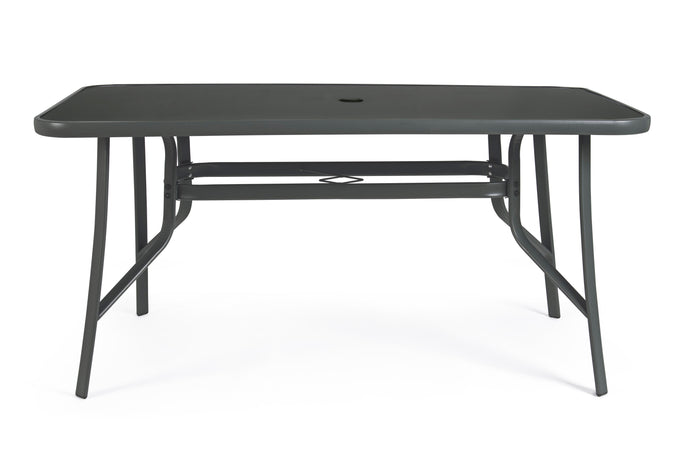 Tavolo "Martinez" in acciaio 150 X 90 cm