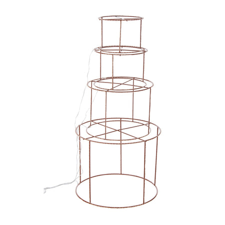Cilindri con microled a luce calda decorazione per interno set da 4