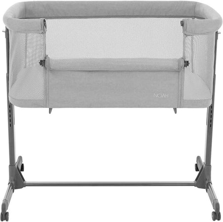 KIKKABOO Culla Fianco Letto colore Light Grey - Culla Neonato Fianco Letto, Spondina Apribile con una Mano, Altezza Regolabile, Regolabile con Vari Livelli di Altezza, Piedini Pieghevole, 0m+