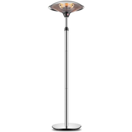 Stufa Elettrica a Fungo Acciaio Inox 2000W Altezza Regolabile Johnson Challor