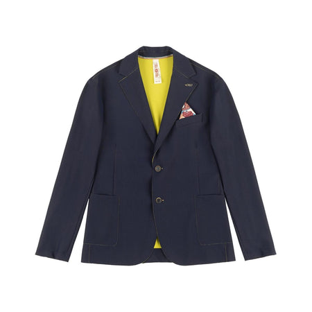 Bob Giacca uomo monopetto tessuto a maglia quadro