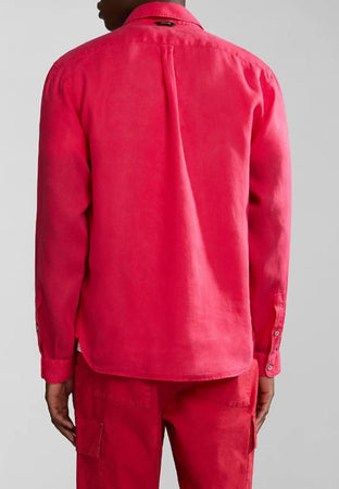 NAPAPIJRI CAMICIA G-LINEN LS da uomo