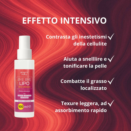 Spray Anticellulite 100ml – Riduce Grasso Localizzato, Tonifica e Rassoda – Con Guaranà, Caffè Verde e Niacinamide – Facile da Applicare – Bye Bye Lipo AlohaLabs