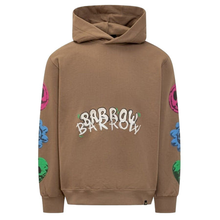 BARROW felpe senza cappuccio unisex barrow - hoodie - marrone da uomo