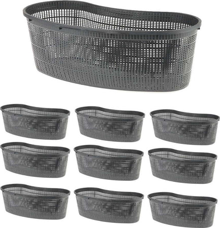 10 Cesti per Piante da Laghetto Ovale Ciascuno Misura 45 x 18 x h 15 Giardino e giardinaggio/Attrezzi da giardino e attrezzature per l'irrigazione/Vasi e accessori per piante/Vaschette da giardino Ogomondo - Martina Franca, Commerciovirtuoso.it