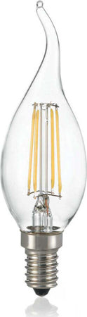 10-Lampadine-Led-Colpo-Di-Vento-E14-4-Watt-3000K-430-Lm-Trasparente