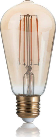 10-Lampadine-Led-Cono-E27-4-Watt-2200-K-300-Lm-Dimmerabile-Vintage-Ambra