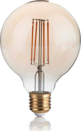 10-Lampadine-Led-Globo-Small-D95-E27-4-Watt-2200-K-300-Lm-Vintage-Ambra