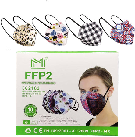 10 Mascherine Protettive Ffp2 Fantasia - 2 Mascherine Ffp2 X 5 Fantasie 10 Mascherina Certificata Ce Mascherina Filtrante Protettiva 1.79 Cent€/cad. Anhui Lekang Sanitary Materials