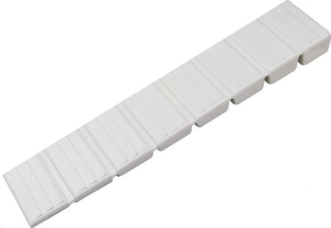 10-PEZZI---CUNEI-LIVELLANTI-PER-MOBILI-20x100MM---IN-PLASTICA-COLORE-BIANCO