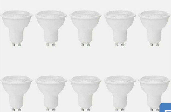 10 Pezzi Lampadina Umi GU10 MR16 Faretto LED 5W 15.000 Ore Bianco Caldo Dimmerabile
