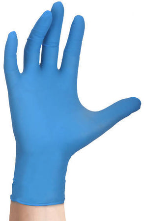 100 Guanti in Nitrile Nitrilo DPI Senza Polvere Pulizia Industria Estetica
