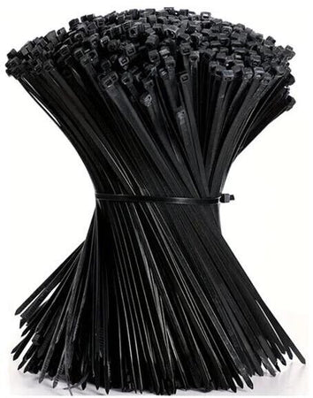 100 Pezzi Fascette Elettricista Fascetta Di Cablaggio 2.5 Mm 10 Cm In Nylon Nero Tools