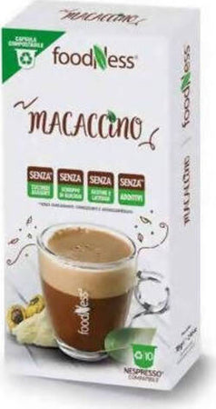 100 pezzi Foodness - Capsule Nespresso, Macaccino blister 10x10 pz compostabili Capsule Nespresso Non solo alimenti - Albano Laziale, Commerciovirtuoso.it