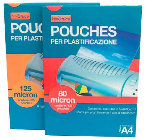 100 Pouches per plastificatrice plastificazione a caldo 125 micron formato a4 Iternet