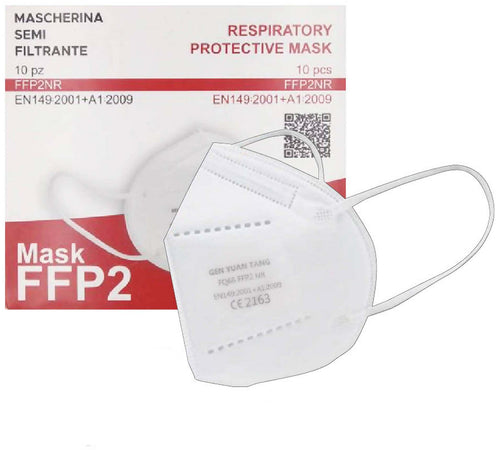1000 X Mascherine FFP2 NR Bianche Certificate Ce2163 Mascherine Zhejiang Gen Yuan Tang Medical Technology Certificazione Ce2163- Dpi | Bfe ≥95% | Imbustate Singolarmente € 0.39 Cad.
