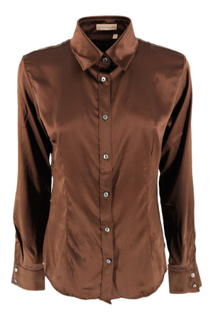 Camicetta Snob Camicie Marrone da donna