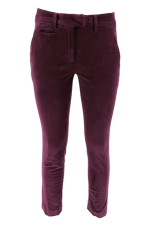 Dondup Pantaloni Melanzana da donna